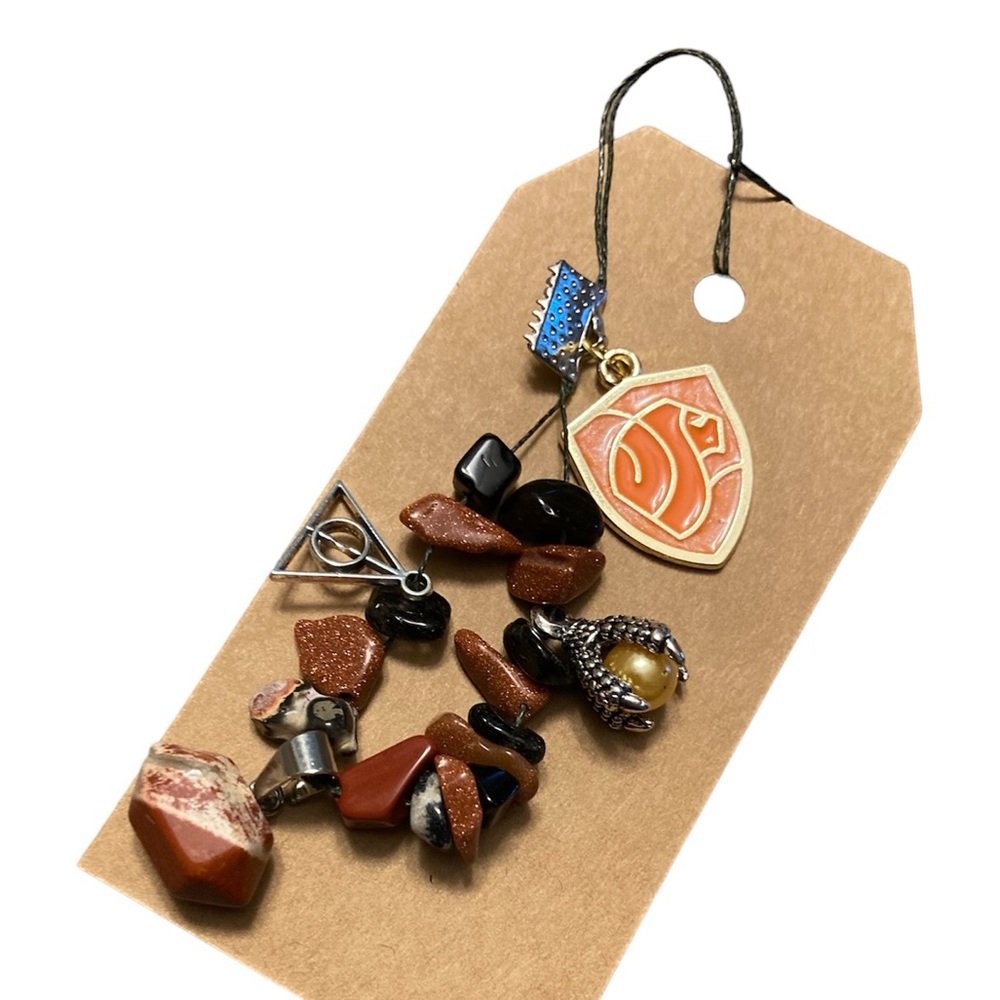 Gryffindor Harry Potter inspired phone charm.